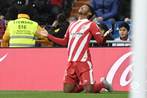 Antony 'Choco' Lozano celebrando su gol contra el Real Madrid en el Bernabéu.