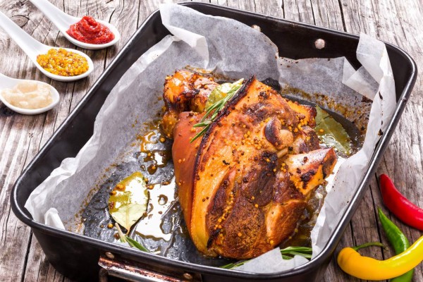 Banquete con sabor a cerdo