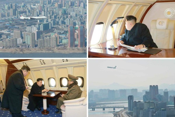 Kim Jong-un presentó su lujoso avión para conmemorar el aniversario del nacimiento de su padre, Kim Jong-Il.