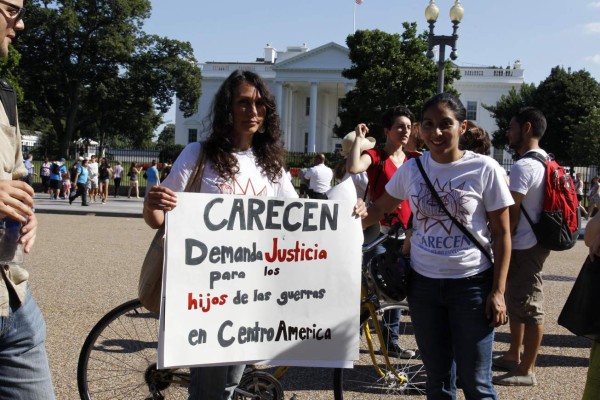 Protestas en la Casa Blanca en solidaridad con los niños migrantes