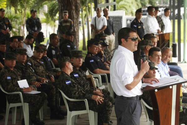 Juan Orlando: 'Iremos tras los bienes de los extorsionadores”