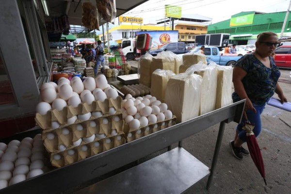 Cartón de huevos sube L10 y lácteos L5 en los mercados de la ciudad