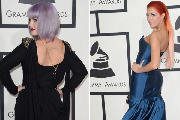 Estrellas de la música brillan en la alfombra roja de los Grammy