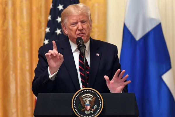 Trump explota en conferencia de prensa por juicio político en su contra