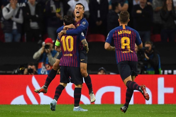 Messi se exhibe y Barcelona resurge con triunfo ante Tottenham