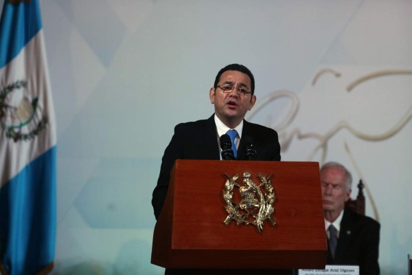 Jimmy Morales dice que Guatemala no ha tolerado la corrupción