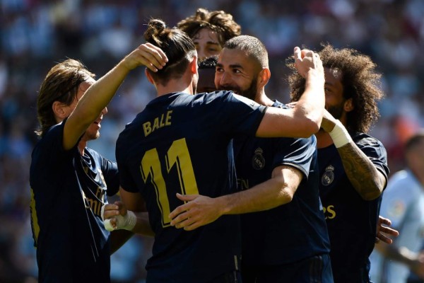 Real Madrid derrotó al Celta de Vigo en el inicio de la Liga de España