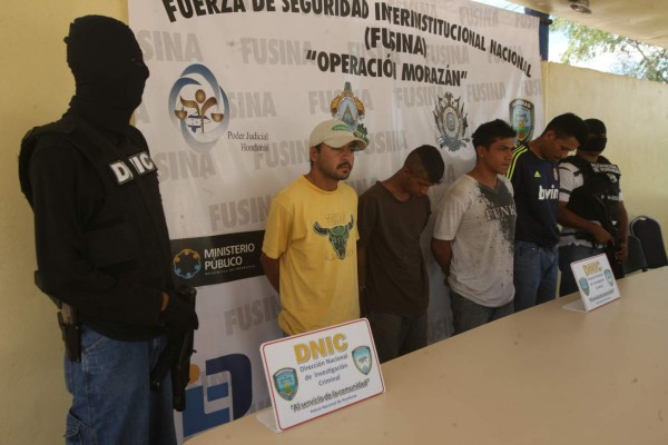Caen seis sujetos buscados por la ley hondureña