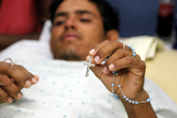 'Sentí que Dios me tocaba los pies y me daba ánimos para salir”