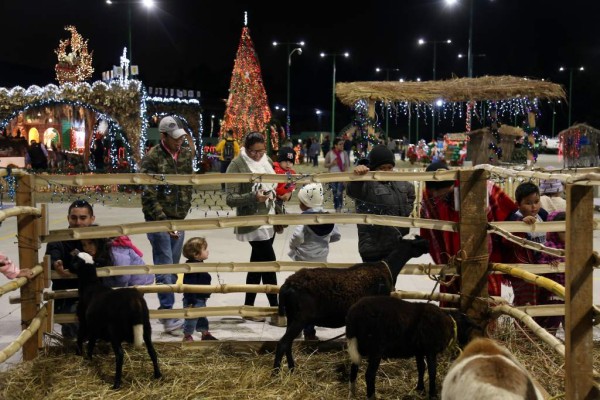 En el bulevar Juan Pablo Segundo se encuentra la villa navideña de la alcaldía del Distrito Central, que por años se instala en este lugar atrayendo cada Navidad a miles de hondureños que llegan a contemplar el nacimiento, el gigantesco árbol navideño y disfrutar de una golosina.