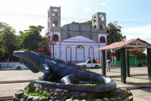 Uno de los monumentos en la ciudad.
