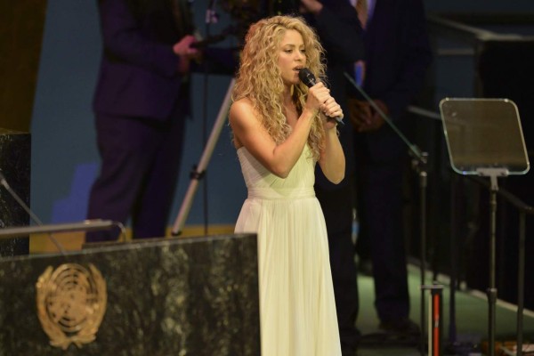 Shakira pone música a la cumbre de la ONU