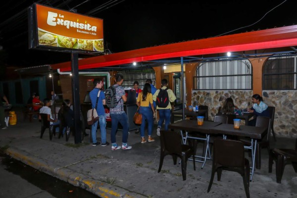 La ruta de las ricas baleadas en San Pedro Sula