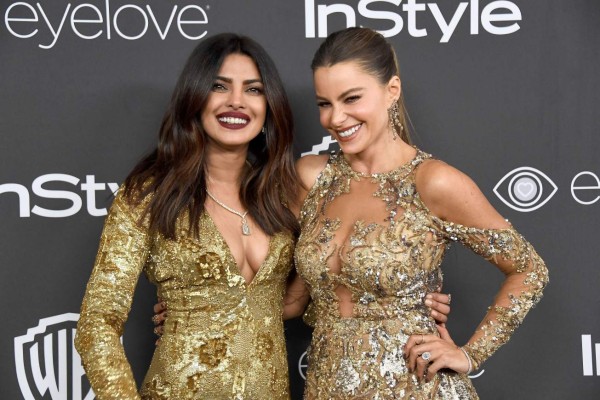 Sofía Vergara y Priyanka Chopra, las gemelas de los Globos de Oro