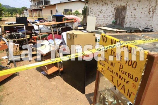 Honduras: Las fotos del incendio en la alcaldía de San Luis, Comayagua