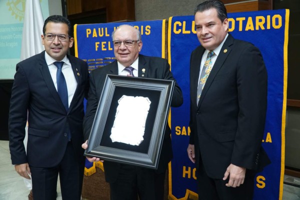 Club Rotario concede galardón a Jorge Canahuati y Diego Pulido