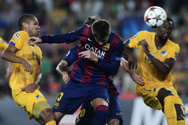 Barcelona gana al Apoel pero no convence en su estreno de Champions