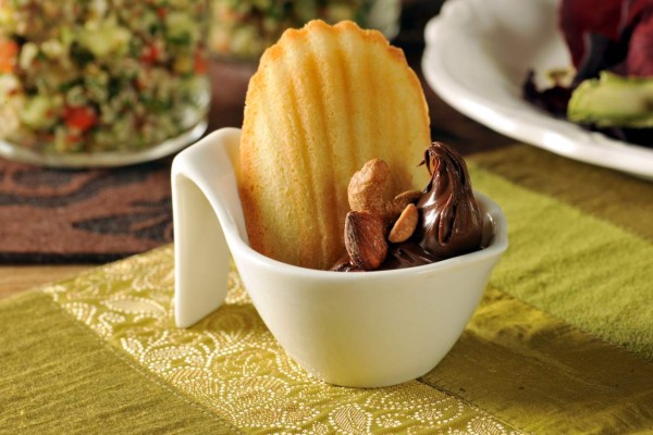 Magdalenas con chocolate y nueces