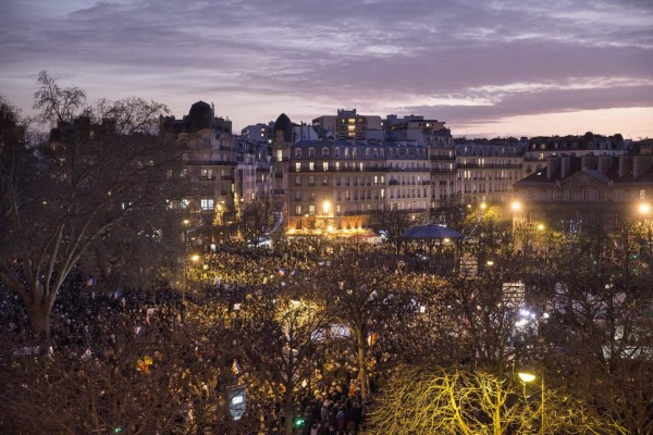 La histórica manifestación contra el terrorismo