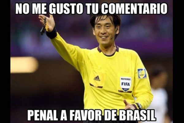 Marcelo y el árbtiro, las víctimas del partido Brasil-Croacia