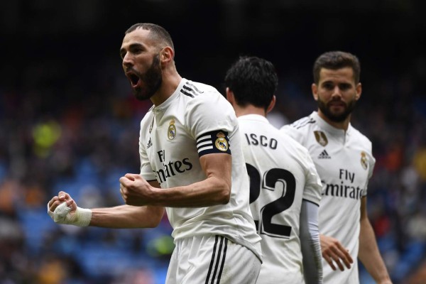 Real Madrid remontó al Eibar con doblete de Benzema y vuelve al triunfo en la Liga Española