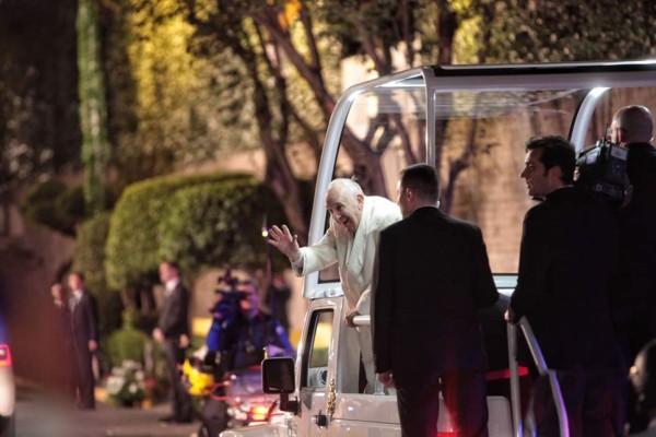 La Basílica de Guadalupe, punto culminante del primer día del papa en México