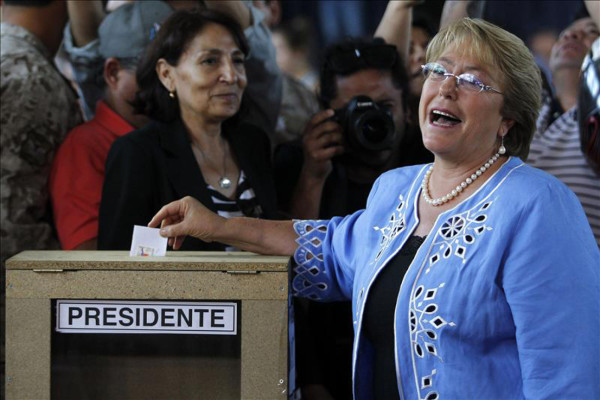 Michelle Bachelet, de nuevo presidenta de Chile