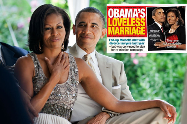 Tabloide asegura que Barack Obama prepara divorcio