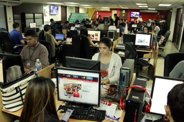 Parte del equipo multimedia de www.laprensa.hn en línea 24/7.