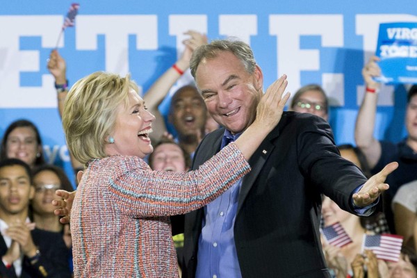 Hillary Clinton confirma a Tim Kaine como su vicepresidente