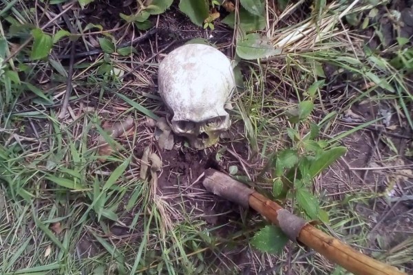 Policía encuentra cráneo humano en una aldea de Comayagua
