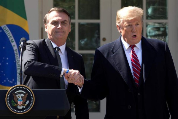 Trump declara a Brasil aliado militar estratégico de EEUU fuera de la OTAN