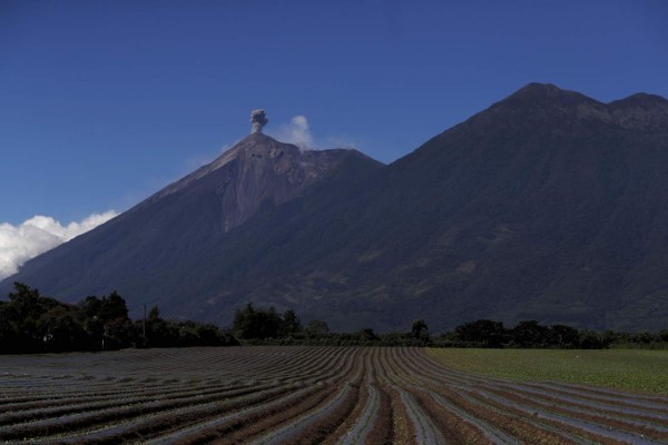 Volcán de Fuego de Guatemala mantiene hasta 12 explosiones por hora