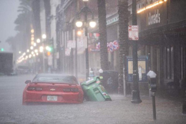 Así se inunda Nueva Orleans antes de la llegada del huracán Barry