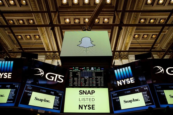 Snapchat arranca con fuerza en su salida a Bolsa