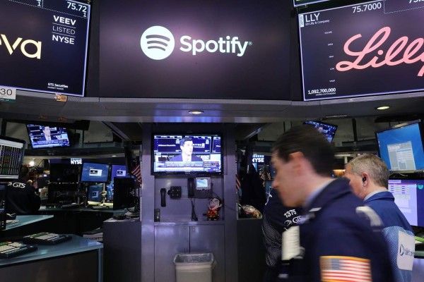 Spotify hace su debut bursátil en Wall Street