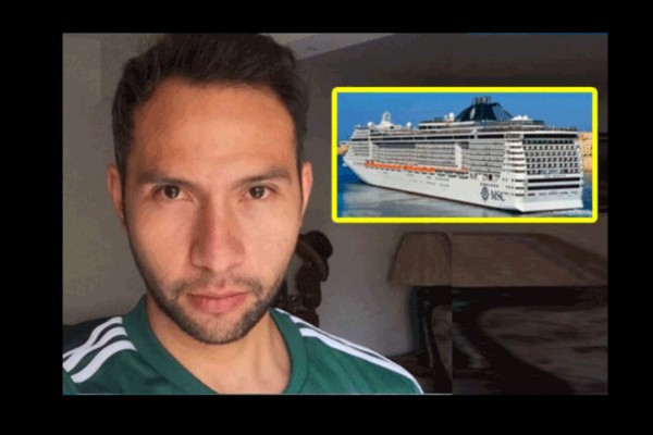 Cámara registra la caída de mexicano en crucero en Brasil