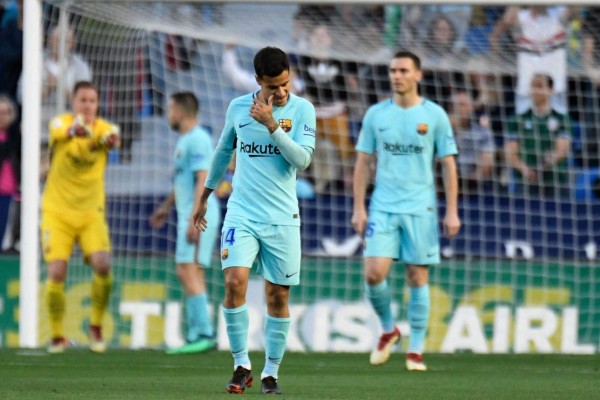 Barcelona cae ante Levante y se acaba el invicto de liga
