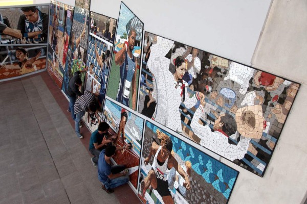 El mural deportivo más grande de Centroamérica está en la Unah
