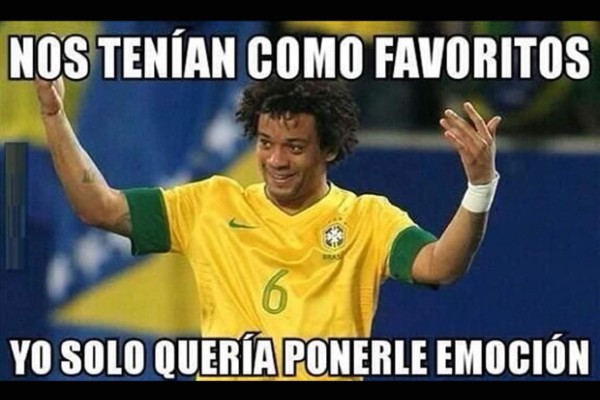 Marcelo y el árbtiro, las víctimas del partido Brasil-Croacia