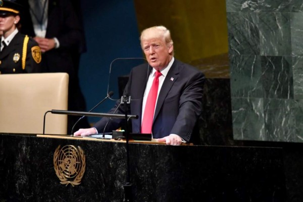 Trump presume sus logros en primer año de mandato en la ONU