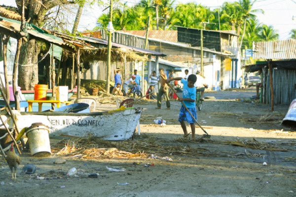 Pánico por marejada en el Golfo de Fonseca