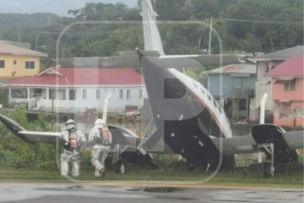 Se accidenta una avioneta con tres pasajeros en Roatán