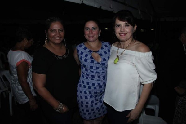 Edith Meléndez, Claudia Mejía y Belkis Ferrufino
