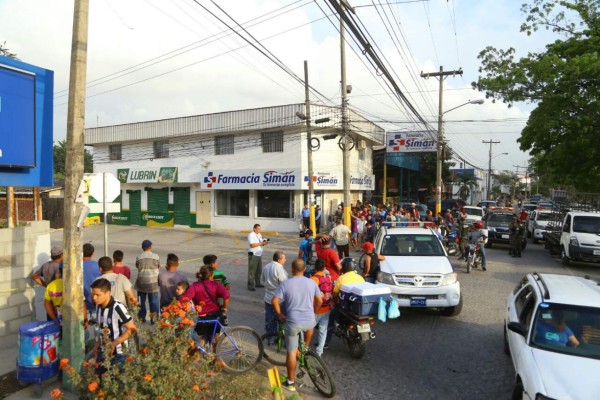 Un muerto en asalto frustrado a farmacia en San Pedro Sula
