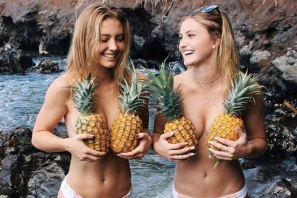 Cubrirse los senos con piñas: la nueva tendencia en Instagram