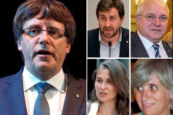 Expresidente catalán Puigdemont se entrega a la Policía belga
