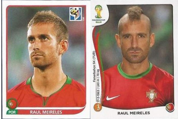 El antes y el después de los jugadores en las vistas del álbum Panini