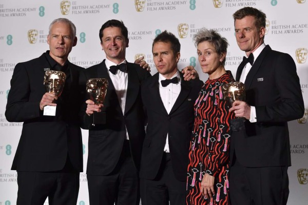 'Tres anuncios por un crimen' triunfa en los BAFTA 2018