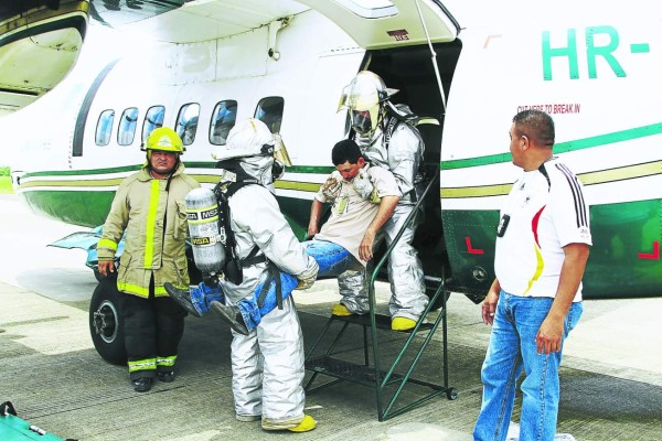 Con simulacro evalúan capacidades en aeropuerto de San Pedro Sula